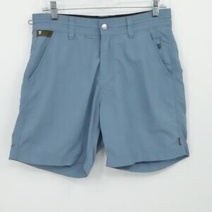 Howler Bros Shorts Mens 30 Blue Horizon Hybrid Outdoor Hiking Fishing Zip Pocket